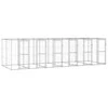 Lauko voljeras šunims, galvanizuotas plienas, 14,52m²