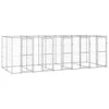 Lauko voljeras šunims, galvanizuotas plienas, 12,1m²