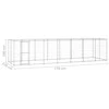 Lauko voljeras šunims, galvanizuotas plienas, 16,94m²