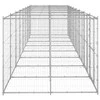Lauko voljeras šunims, galvanizuotas plienas, 19,36m²