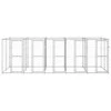 Lauko voljeras šunims, galvanizuotas plienas, 12,1m²
