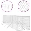 Lauko voljeras šunims, sidabrinis, 2x10x2m, plienas