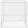 Lauko voljeras šunims, sidabrinis, 2x2x2m, plienas