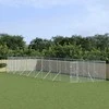 Lauko voljeras šunims, sidabrinis, 4x16x2m, plienas