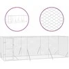 Lauko voljeras šunims, sidabrinis, 6x2x2m, plienas