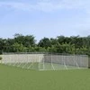 Lauko voljeras šunims, sidabrinis, 8x16x2m, plienas