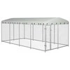 Lauko voljeras šunims su stogu, 7,6x3,8x2,3m