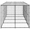 Lauko voljeras šunims su stogu, plienas, 9,68m²