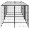 Lauko voljeras šunims su stogu, plienas, 12,1m²