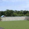 Lauko voljeras šunims su stogu, sidabrinis, 14x2x2,5m, plienas