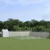 Lauko voljeras šunims su stogu, sidabrinis, 12x12x2,5m, plienas