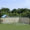 Lauko voljeras šunims su stogu, sidabrinis, 6x6x2,5m, plienas