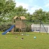 Lauko žaidimų aikštelės komplektas, impregnuota pušies mediena
