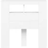 LED galvūgalis, baltas, 100x18,5x103,5cm, apdirbta mediena