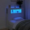 LED galvūgalis, baltas, 100x18,5x103,5cm, apdirbta mediena