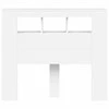 LED galvūgalis, baltas, 120x18,5x103,5cm, apdirbta mediena