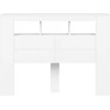 LED galvūgalis, baltas, 140x18,5x103,5cm, apdirbta mediena