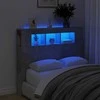 LED galvūgalis, betono, 120x18,5x103,5cm, apdirbta mediena