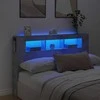 LED galvūgalis, betono, 160x18,5x103,5cm, apdirbta mediena