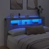 LED galvūgalis, betono, 180x18,5x103,5cm, apdirbta mediena