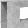 LED galvūgalis, betono, 220x18,5x103,5cm, apdirbta mediena