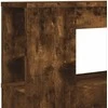 LED galvūgalis, dūminio ąžuolo, 140x18,5x103,5cm, mediena