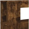 LED galvūgalis, dūminio ąžuolo, 180x18,5x103,5cm, mediena