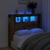 LED galvūgalis, medienos, 120x18,5x103,5cm, apdirbta mediena