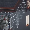LED girlianda varvekliai, 10m, 400 šaltų baltų LED, 8 funkcijos