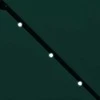 Gembinis LED sodo skėtis nuo saulės, žalios spalvos, 3m