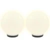 LED lempos, rutulio formos, 2vnt., sferinės, 25cm, PMMA