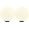 LED lempos, rutulio formos, 2vnt., sferinės, 30cm, PMMA