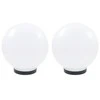 LED lempos, rutulio formos, 2vnt., sferinės, 25cm, PMMA