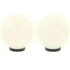 LED lempos, rutulio formos, 2vnt., sferiniai, 20cm, PMMA