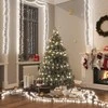 LED lempučių girlianda, 17m, PVC, 2000 šaltų baltų LED, tanki