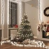 LED lempučių girlianda, 7,4m, PVC, 400 šaltų baltų LED, tanki