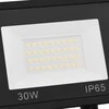 LED prožektorius su jutikliu, šaltos baltos spalvos, 30W