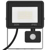 LED prožektorius su jutikliu, šaltos baltos spalvos, 30W
