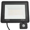 LED prožektorius su jutikliu, šiltos baltos spalvos, 100W