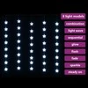 LED žvaigždžių užuolaida, 200 šaltų baltų LED lempučių