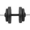 Lenkta štanga ir svarmenys su svoriais, 60kg