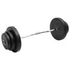 Lenkta štanga su svoriais, 60kg
