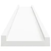 Lentynos nuotraukų rėmeliams, 2vnt., baltos, 80x9x3cm, MDF