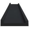 Lentynos nuotraukų rėmeliams, 2vnt., juodos, 80x9x3cm, MDF