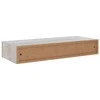 Lentynos su stalčiais, 2vnt., betono pilkos, 60x23,5x10cm, MDF
