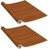Lipnios plėvelės baldams, 2vnt., ąžuolo, 500x90cm, PVC