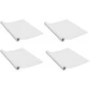 Lipnios plėvelės durims, 4vnt., baltos medienos, 210x90cm, PVC
