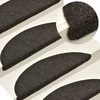 Lipnūs laiptų kilimėliai, 10vnt., antracito, 56x17x3cm