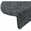 Lipnūs laiptų kilimėliai, 5vnt., tamsiai pilki, 56x17x3cm