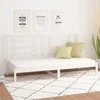 Lova, baltos spalvos, 80x200cm, pušies medienos masyvas